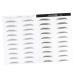 Beavorty 4 Sheets Pairs Makeup Brow Sticker Black Makeup Eyebrow Makeup Tools Eyebrow Stickers 6 Proof