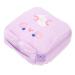 Gleavi 4 pieces of plush storage bag Decorative etui from the time of feminine product bag Perioda pocket for teenage girls Small article container rabbit pocket Miss