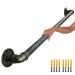 Non-Slip Grab Bar Railing Bronze Metal Wrought Iron Round Pipe Handle 1ft-20ft Wall Handrail Indoor Outdoor Anti-Slip Stair Handrails Banisters (Size : 13ft/390cm)