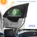 CGEAMDY 2-Part Car Window Blind - Universal Sun Protection UV Blocker with Zipper for Rear & Side Windows (52x60cm) - Buy Online on GoSupps.com