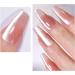 Chrome powder for gel nails chrome powder holographic nail powder | Nail powder with silver mirror effect gel powder with silver mirror effect nails with silver mirror effect - Buy Online on GoSupps.com