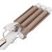 3 Barrel Curling Iron Wand - Gold Large Adjustable Temperature Hair Curler - Perfect for Salon Use (US Plug - Buy Online on GoSupps.com