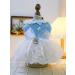 BT Bear Small Dog Clear Tutu Princess Dress - Light Blue XS for Puppies & Cats - Perfect for Weddings & Special Occasions - Buy Online on GoSupps.com