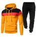 Hanxiulin men's training suit jogging suit sports suit sports suit cotton training suits autumn and winter leisure clothes men jogging suit sweatshirt pants