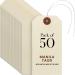 9pt Creme Manila Tag w/Wire Hanger Set of 50 Size #5