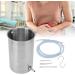 Xcello Enema Set - 1L Stainless Steel for Colon & Liver Cleansing | Versatile Coffee Enema Kit for Birth Preparation | International Shipping Available - Buy Online on GoSupps.com
