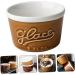 Zerodeko Salad Bowl Kitchen Rice Bowl Round Cake Stand Ice Cream Cup Oatmeal Bowl Ceramic Bowl Fruit Cake Cup 8.5x8.5cm Chocolate - Buy Online on GoSupps.com