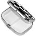 Black & White Checkered Pill Case - 2 Compartment Travel Organizer | Cute Small Pill Box for Purse & Gifts - Buy Online on GoSupps.com