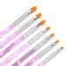Professional 7-Part Nail Art Brush Set with Nail Shaver - Perfect for Gel & Acrylic Nail Designs - Buy Online on GoSupps.com