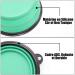 Vigime 1000ml Travel Water Feeder Bowls - Portable & Foldable Dog Water Bottle Set (2pcs) with Carabiner - Perfect for Hiking & Outdoor Adventures - Buy Online on GoSupps.com
