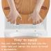 Burlywood Round Wooden Toilet Seat for American Standard Size - Easy to Install - Buy Online on GoSupps.com