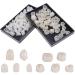 Temporary Fake Tooth Cap Crown Veneers - 120 Pieces Anterior & Molar Repair Kit with Thermal Beads - Ideal for DIY & Teaching - Buy Online on GoSupps.com