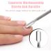 Tadipri 6 Pieces Manicure Pedicure Grooming for Care Skin Blade V Shape Stainless Steel Hypo-Allergenic Professional Cuticle Pusher Stainless Steel - Buy Online on GoSupps.com