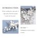 Unsutuo Silver Flower Wedding Hair Comb - Bridal Accessories with Crystals & Pearls - Buy Online on GoSupps.com