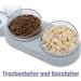 3-In-1 Cat Food And Water Bowl Set Cat Bowls With Stand Double Cat Bowls with Water Dispenser For Pet Food And Water Feeder For Small Medium Dogs Cats Gray - Buy Online on GoSupps.com