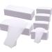 BQTQ 600 Pcs Wax Strips Hair Removal Waxing Strips Non-Woven Wax Strip for Body, Facial Arms, Legs, Lip, Eyebrow, Oxter of Women and Men White