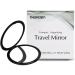Deweisn Elegant Compact Pocket Makeup Mirror - 10x Magnification - Travel-Size Cosmetic Mirror - Black - Buy Online on GoSupps.com