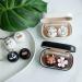 Cute Animal Contact Lens Case - Black Bunny Design | High Quality Etui for Contacts | Cartoon Lenses Storage Container - Buy Online on GoSupps.com