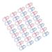 Atyhao 100PCs Mini Schnuller - Colorful Acrylic Baby Pacifiers for Baptism & Birthday Party Decorations (Transparent Pink & Blue) - Buy Online on GoSupps.com