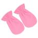 Ipetboom 1 Pair Exfoliating Hand Mask Gel Hand Gloves Womens Glives Gel Spa Gloves Mositurizing Glove Hand Care Gloves Cracked Hands Gloves Hand Cream Moisturizing Pink Polyester