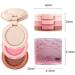 RoseFlower 3-in-1 Highlighting Blush & Contour Palette | Portable Concealer Set for All Skin Types | Makeup Gift for Girls & Women - Buy Online on GoSupps.com