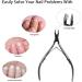Lofuanna Cuticle Nippers and Pusher Set - Professional Stainless Steel Manicure Tools for Dead Skin Fingernails and Toenails (Black) - Buy Online on GoSupps.com