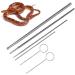 Snake Probe Tool 6 Pcs Snake Probe Kit Stainless Steel Round Head Anti Allergy Reptiles Snake Sexing Probe - Buy Online on GoSupps.com