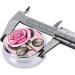 Beautiful Pink Roses Round Pill Box - 3 Compartment Portable Organizer for Travel & Purse - Buy Online on GoSupps.com