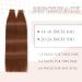 YDDM Tape-in Extensions | 20 Pcs Real Hair | Dark Red Brown Skin Weft | 20 Inch (50cm) 33# - Invisible Tape Extensions - Buy Online on GoSupps.com