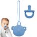 Stronrive pacifier holder clip set for babies |Baby pacifier set with storage bag-easy to clean baby pacifier for girls and boys to travel shop walk for a walk