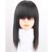 Real Hair Clip-On Bangs Crown Wig Topper for Thinner Hair - 10 Inch Black Wiglet for Women - Buy Online on GoSupps.com