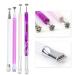 4 Pcs Nail Magnet Tool Set - High Quality Double Ended Magnet Wand for Cat Eye Gel Nail Art | Pure Vie - Buy Online on GoSupps.com