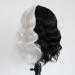 Buy TOWOWM Cruella de Vil Wig - Black & White Synthetic Bob with Pony | Perfect for Cosplay & Daily Wear - Buy Online on GoSupps.com