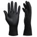 Hair Dye Gloves Black Reusable Rubber Gloves Professional Hair Coloring Accessories for Hair Salon Hair Dyeing 2Pcs