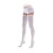 Compression Stockings for Treatments After Surgery and delivery with a Hole Under The Fingers 1 Class 18-21 mmHg White Large L/41-43