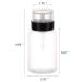 Lockable Pump Dispenser Bottle Set - 6.8oz (200ml) Pack of 3 for Nail Polish, Makeup Remover, Alcohol & Acetone - Buy Online on GoSupps.com