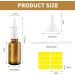Leoeasiy 6-Pack Amber Nasal Spray Bottles - Refillable Spray Bottles with Funnel & Droppers for Essential Oils & Saline Solution - Buy Online on GoSupps.com