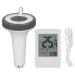 Uadme pool thermometer wireless pool thermometer LCD display 0.1 accuracy waterproof digital floating thermometer temperature meter