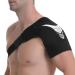 Shoulder Support - Neoprene Adjustable Shoulder Compression Brace Shoulder Strap Wrap Belt Band for Men Women Rotator Cuff Tear Injury Recovery (Grey)