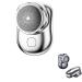 Mini-Shave Portable Electric Shaver 2023 New Upgrade Electric Razor For Men Wet & Dry Rotary Electrical Shave - One-Button Usb Rechargeable Shaver (Silver-B)