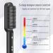 Buy 2 in 1 Hair Straightener & Curler Brush - Heated Styling Tool with Negative Ion 5 Temp Settings Fast Heating Anti-Scald - Portable Black Version - Buy Online on GoSupps.com