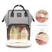 Hafmall Large Diaper Bag Backpack with Stroller Hooks | Multifunctional Travel Nappy Bag | Stylish & Waterproof | Gray Black - Buy Online on GoSupps.com