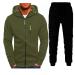 Hanxiulin men's training suit adjust jogging casual zipper training suit autumn and winter leisure clothes leisure suit training suit house suit sweatjacke AG l