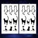 Oottati Small Cute Cat Totem Neck Temporary Tattoo Set (2-Pack) - Buy Online on GoSupps.com