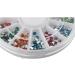 Peowuieu 300 Pieces 2 mm 12 Colours Nail Art UV Acrylic Lace Rhinestone Wheel - Buy Online on GoSupps.com