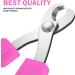 BeautyHunt Cat Nail Clippers | Small Animals Claw Trimmers | Stainless Steel Scissors for Kittens, Puppies, Rabbits, Birds, Tiny Dogs, Gerbils, Hamsters | 10cm Pink - Small Breeds - Buy Online on GoSupps.com