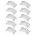 FRCOLOR Comb hair comb clips veil hair comb clips insert comb inserted comb wire side comb wire hair combs for fine hair Wire Bridal Wedding Veil Combs lady parts bride bun Korean Hair