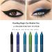 6 Pcs Blue Glitter Eyeliner Pencil Set for Women - Metallic Shimmer Highlighter Eyeshadow Professional Eye Makeup Pen - Color B - Buy Online on GoSupps.com