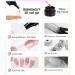  BISHENGYF 3D Gel Nail Polish & Chrome Nail Powder:Clear 3D Gel Nail Polish 2 pcs Moonlight Aurora Pearl Crome Powder Nail Polish No Wipe Nail Art Home Decoration (White) - Buy Online on GoSupps.com