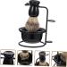 Frcolor 5-Piece Beard Care Set - Shaving Brush Razor Organizer & Shaping Bowl for Men | Stainless Steel Grooming Accessories - Buy Online on GoSupps.com